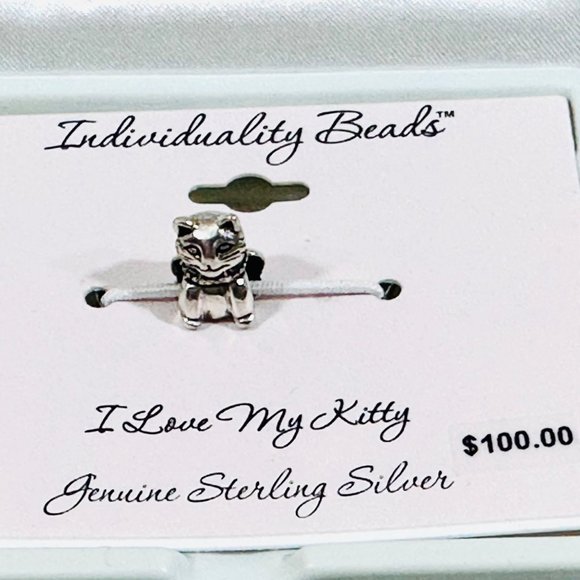 Sterling Silver Cat Individuality Bead - New in Box - Picture 5 of 8